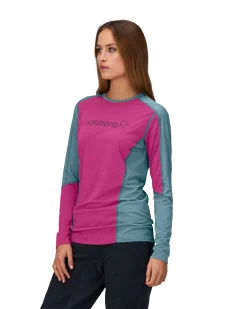 T-Skjorter/Long Sleeves-Norrøna Falketind Equaliser Merino Round Neck W's