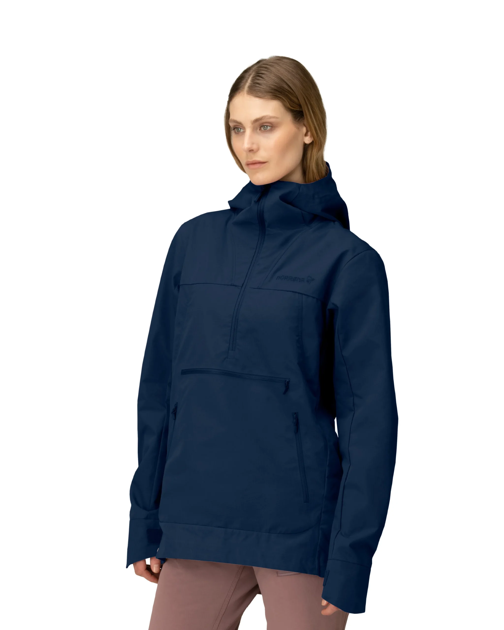 Jakker/Overdeler-Norrøna Femund Cotton Anorak W's Navy Blazer