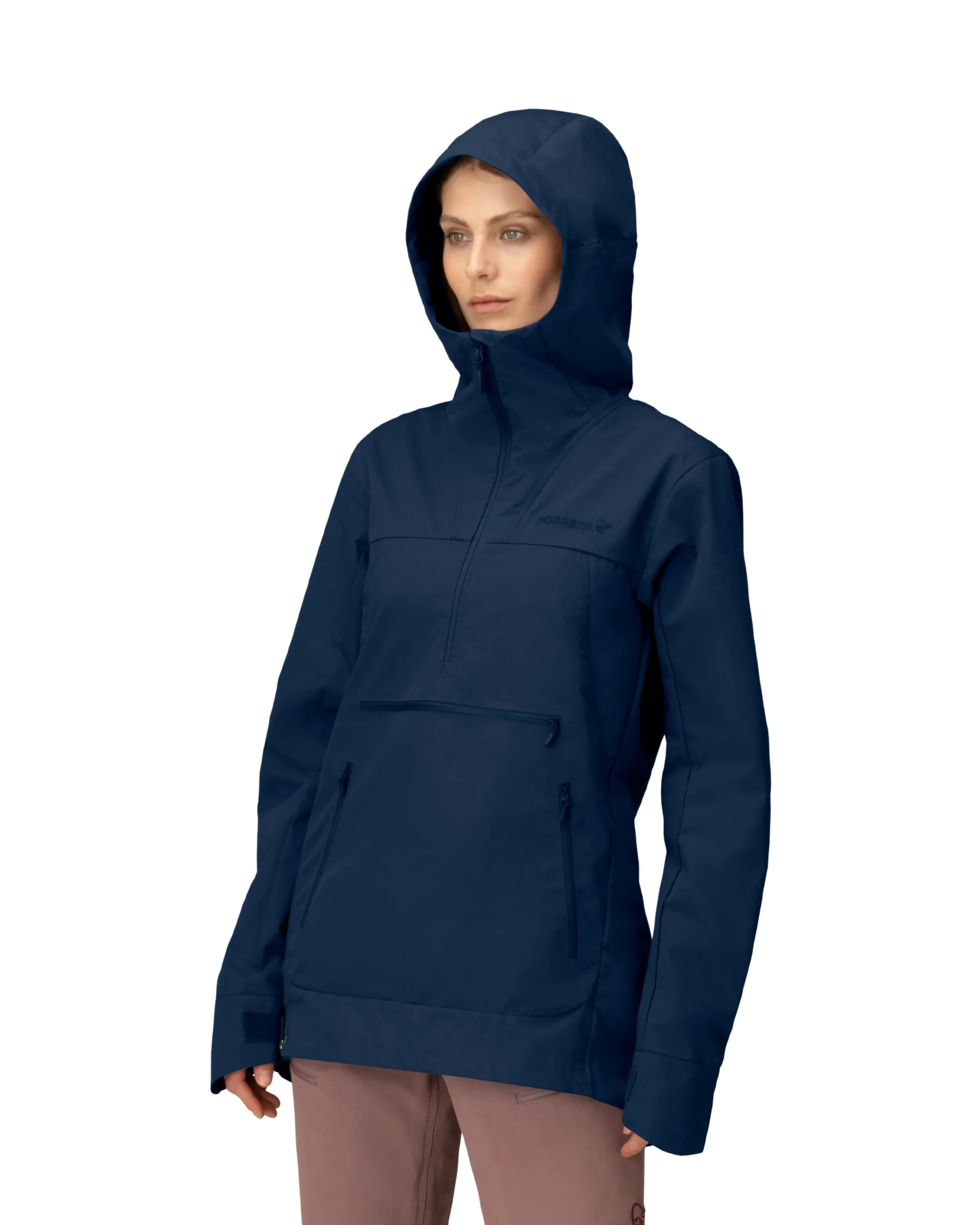 Jakker/Overdeler-Norrøna Femund Cotton Anorak W's Navy Blazer