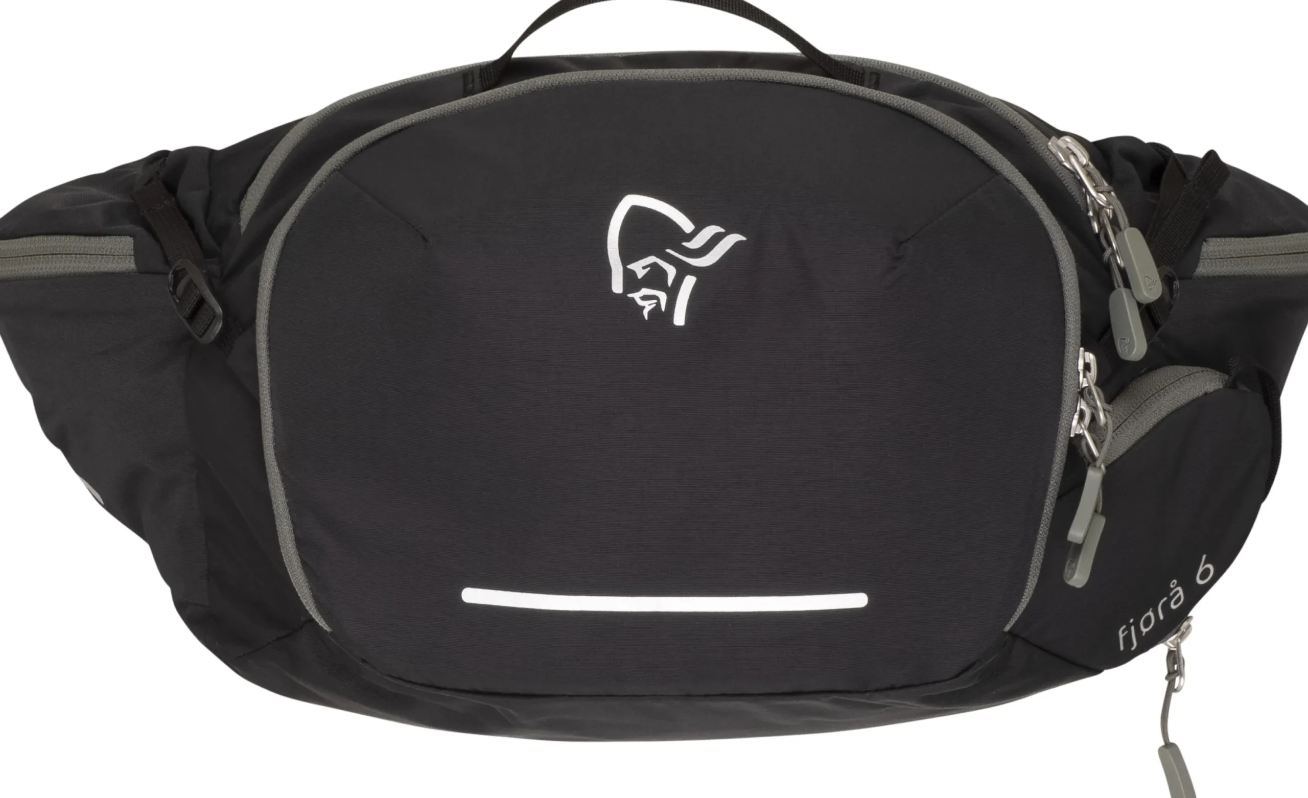 Ryggsekk|Ryggsekk-Norrøna Fjørå Econyl195 6L Hip Pack Caviar Black