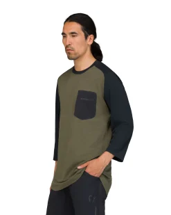 T-Skjorter/Long Sleeves-Norrøna Skibotn Equaliser Merino 3/4 T-shirt M's