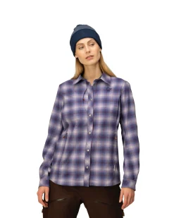 Skjorter-Norrøna Tamok Wool Shirt W's Grape Shake