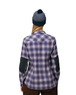 Skjorter-Norrøna Tamok Wool Shirt W's Grape Shake