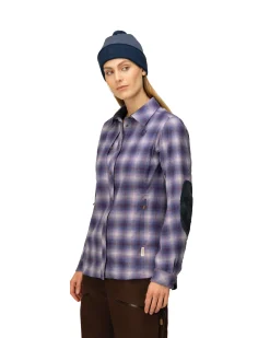 Skjorter-Norrøna Tamok Wool Shirt W's Grape Shake
