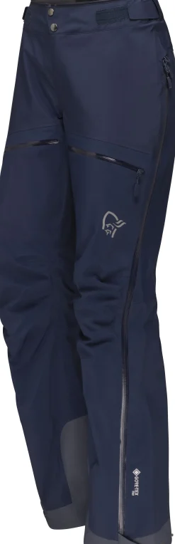 Bukser-Norrøna Trollveggen Gore-Tex Pro Light Pants W's Indigo Night Blue/Indigo Night